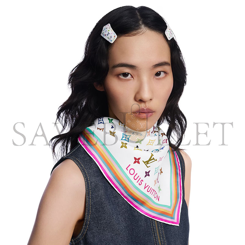 l0*is V*t0n murakami lv x tm monogram multicolor square 90 m94967 (90*90cm)